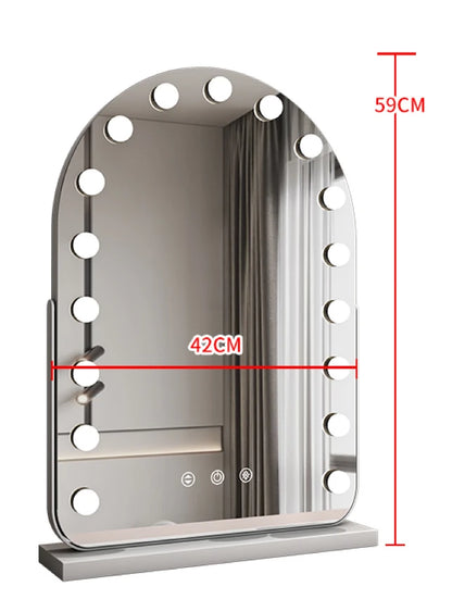 EJVS™ Arched LED Makeup Mirror – 10x Magnification