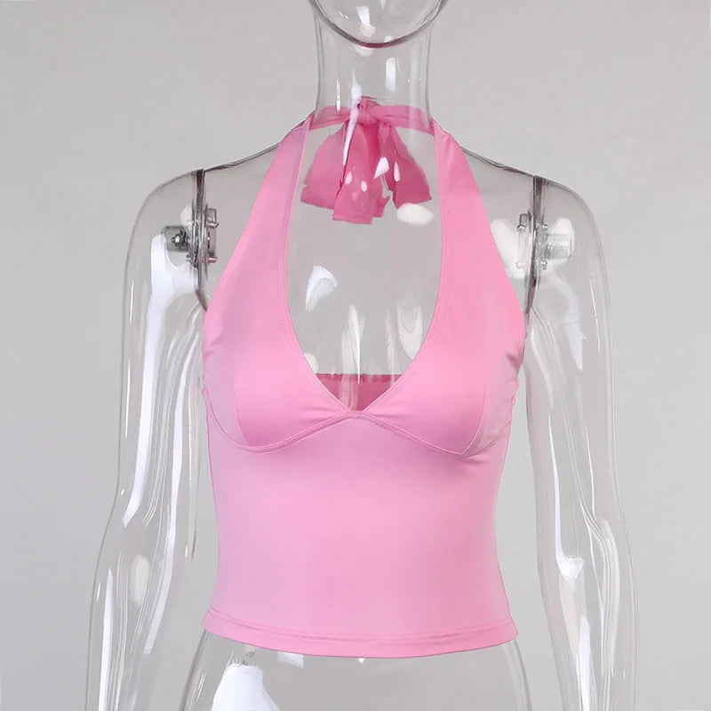 EJVS™  Sexy Off-Shoulder Sleeveless Crop Top