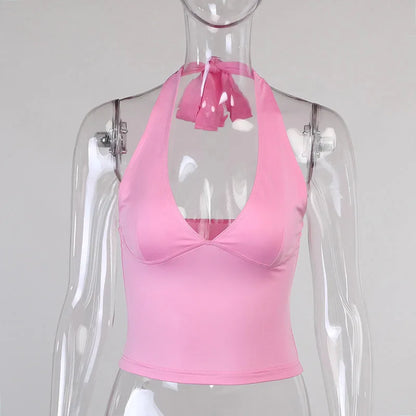 EJVS™  Sexy Off-Shoulder Sleeveless Crop Top
