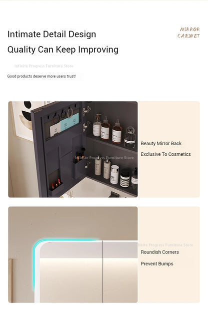 EJVS™ Arc Smart Bathroom Mirror Cabinet