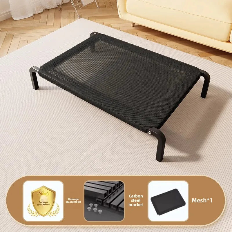 EJVS™  Breathable Dog Bed Summer Camping Cot for Large Dogs Elevated Pet Sleeping Kennel with Removable Washable Sofa Cushion Mat