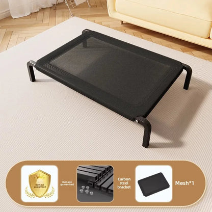 EJVS™  Breathable Dog Bed Summer Camping Cot for Large Dogs Elevated Pet Sleeping Kennel with Removable Washable Sofa Cushion Mat