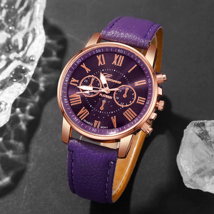 EJVS™  Women Quartz Watch + Bracelet Set for Birthdays & Mother's Day