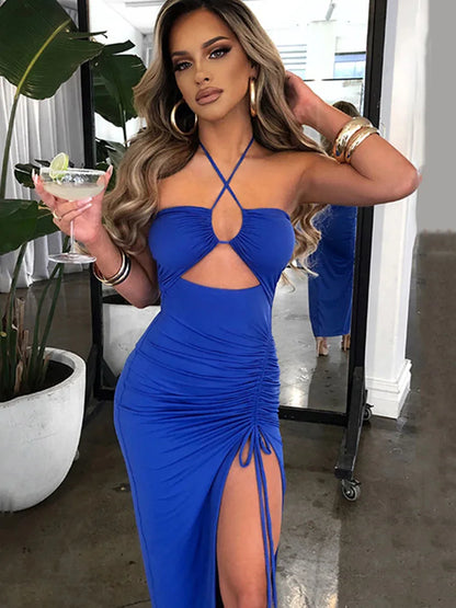 EJVS™  Backless Dresses Slim Dress Bodycon Vestidos Elegantes