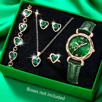 EJVS™  Rhinestone WristWatch Luxury Jewelry Set