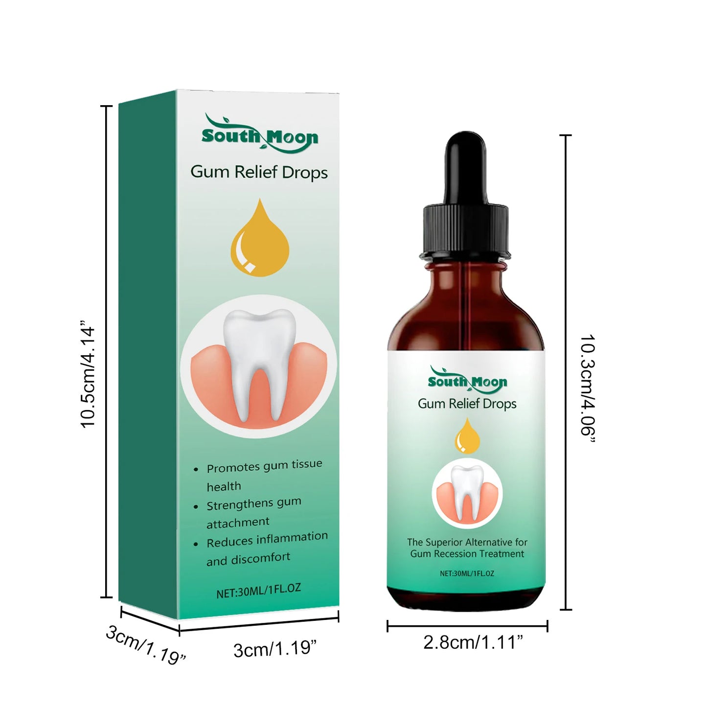 EJVS™  Gum Repair Drops Relieve Receding Gingival Gum - Oral Periodontal Hygiene