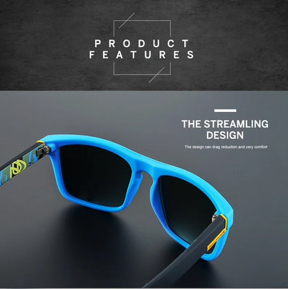 EJVS™  Fashion Square Vintage Polarized Sunglasses Men Women Retro Driving Fishing Luxury Brand Designer Sun Glasses UV400 Eyewear