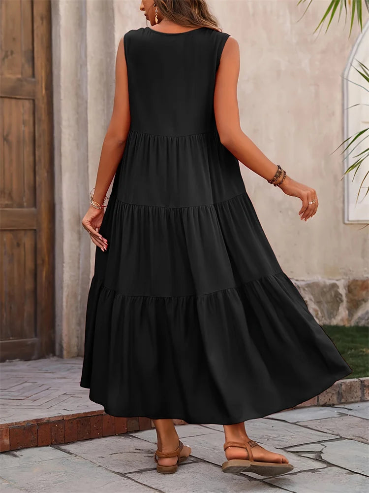 EJVS™ Summer Casual Brand Dress Femme