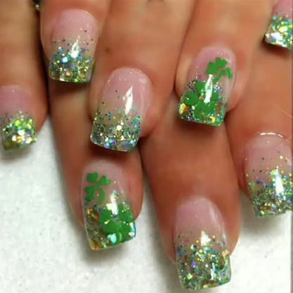 EJVS™  24Pcs Shimmery Manicure Tips