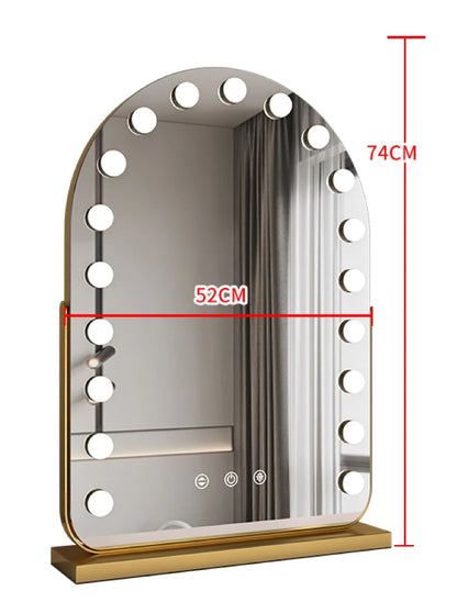 EJVS™ Arched LED Makeup Mirror – 10x Magnification