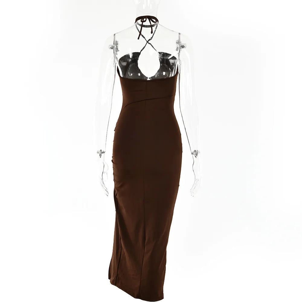 EJVS™  Backless Dresses Slim Dress Bodycon Vestidos Elegantes