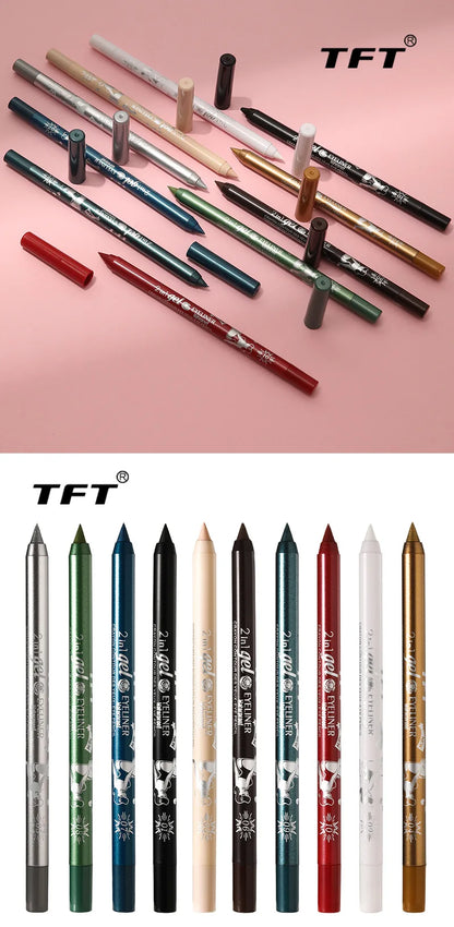 EJVS™  Waterproof Eyeliner Long Lasting Pencil Colourful Pigment