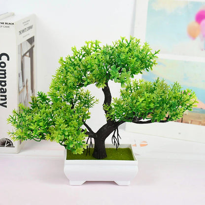 EJVS™ Artificial Bonsai Plant – Small Potted Tree