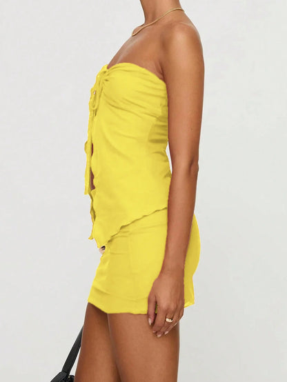 EJVS™ Tube Top & Skirt Two-Piece Set