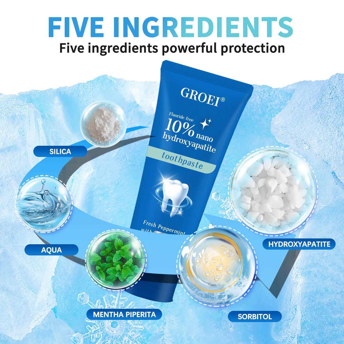 EJVS™  Hydroxyapatite Toothpaste Prevent Dental Cavities Stain Remover