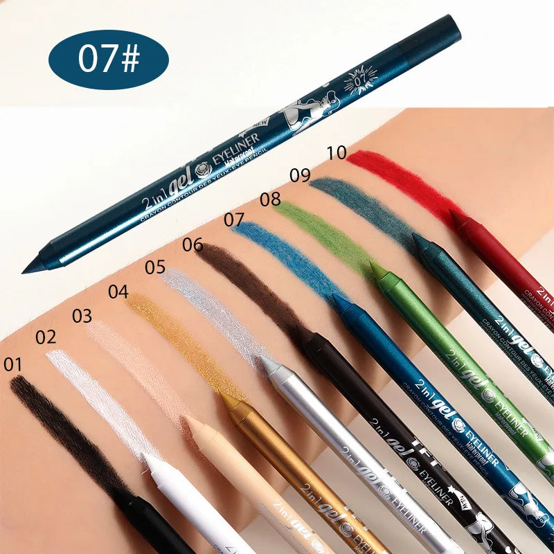 EJVS™  Waterproof Eyeliner Long Lasting Pencil Colourful Pigment