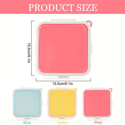 EJVS™ Sandwich Containers Silicone Sandwich Storage Box for Lunch