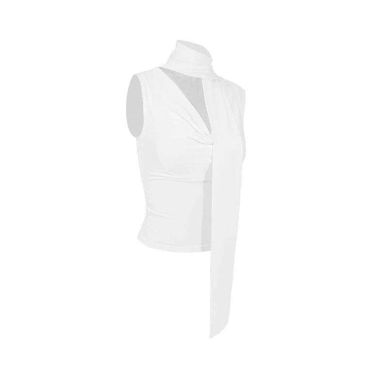 EJVS™  Women Sexy Sleeveless V-Neck Lady Top Fashion Bandage