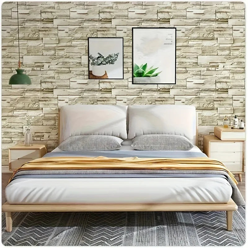 EJVS™ 3D Faux Brick Peel & Stick Wallpaper