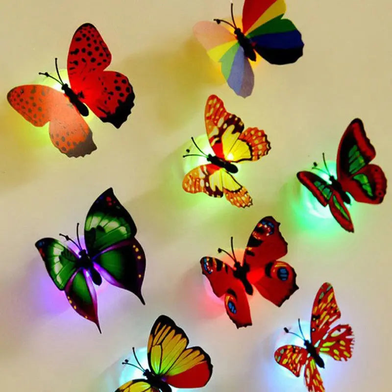 EJVS™ 3D Butterfly Night Light Wall Stickers