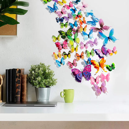 EJVS™  12Pcs 3D Colorful Butterfly Wall Stickers