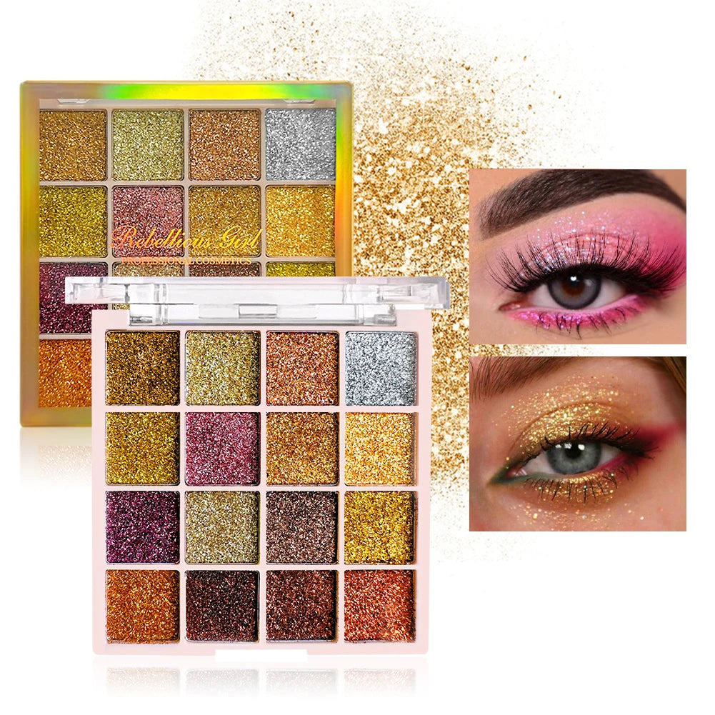 EJVS™ 16 Colors Glitter Eyeshadow