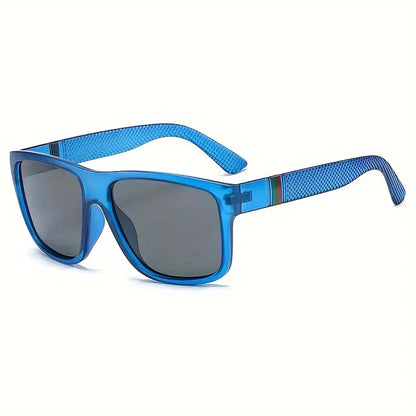 EJVS™  Fashion Square Polarized Sunglasses Men Vintage Plastic Male Sun Glasses Women Stylish Black Sport Shades UV400