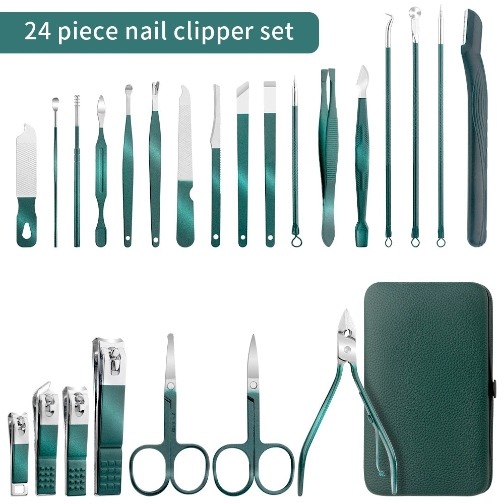 EJVS™ Green Pedicure Clipper Set