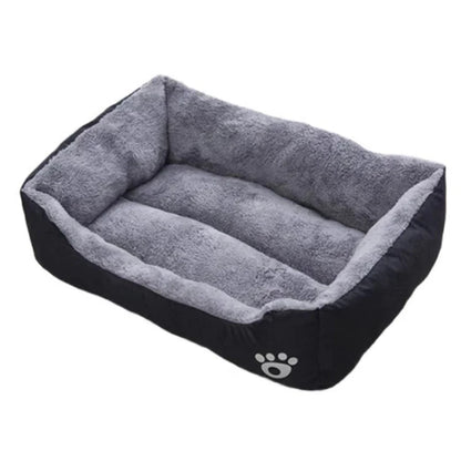 EJVS™  Black Dog Bed Plush Sleeping Bed for Large, Medium and Small Dogs, Non-Slip and Bite-Resistant Pet Sleeping Mat