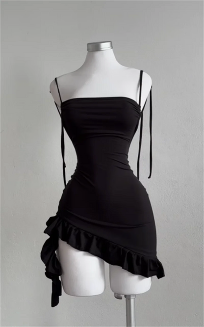 EJVS™ Sleeveless Backless Ruffles Sun Dress