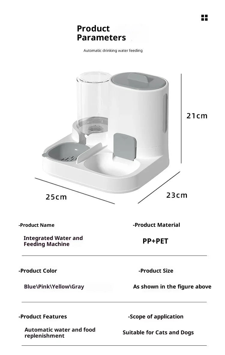 EJVS™  2-in-1 Automatic Pet Feeder & Waterer