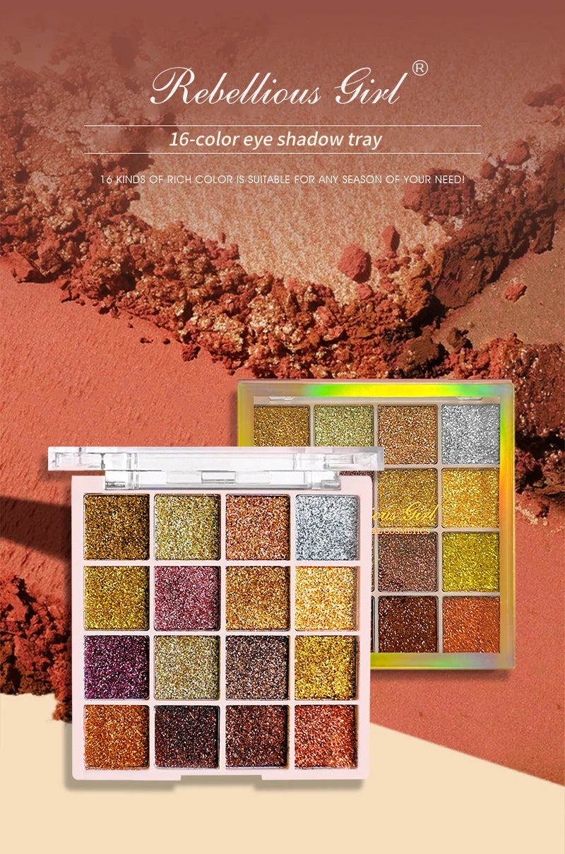 EJVS™ 16 Colors Glitter Eyeshadow