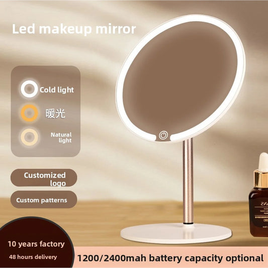 EJVS™ LED Round Desktop Makeup Mirror