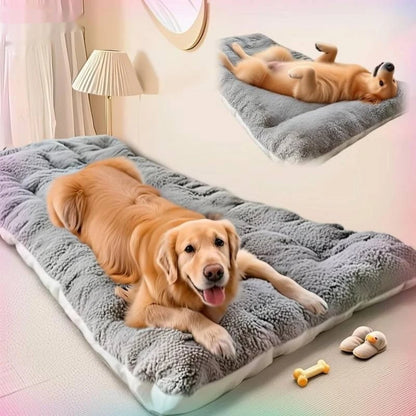 EJVS™  Dog Bed Mat Large Size Sleeping Pad for Winter Use Keep Warm Double-sided Use Golden Retriever Stress-relieving Sleeping Pad