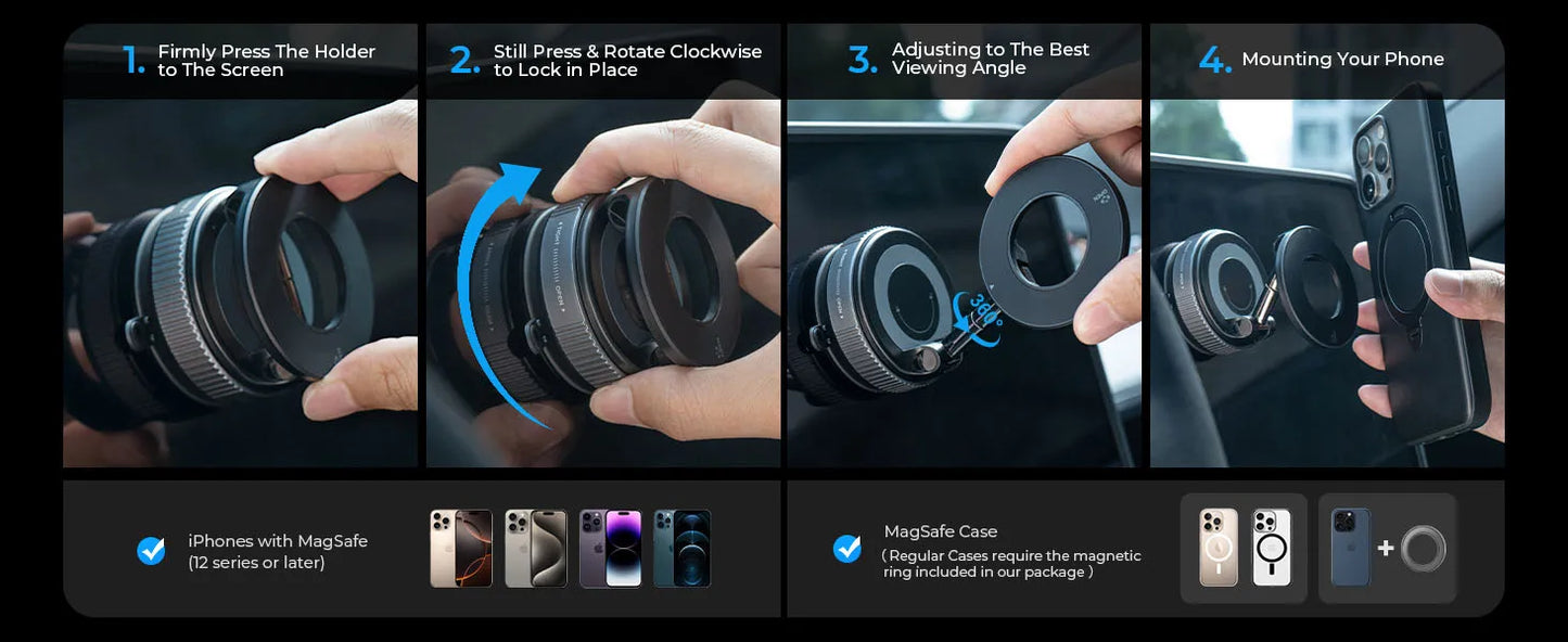 EJVS™  Magnetic Suction Phone Holder