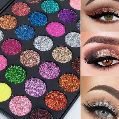 EJVS™ 35 Color Glitter Metallic Eyeshadow
