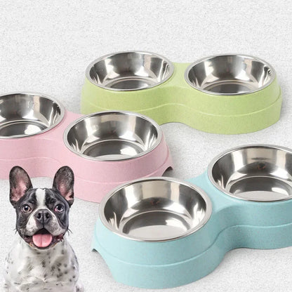 EJVS™  Stainless Steel Double Pet Bowls