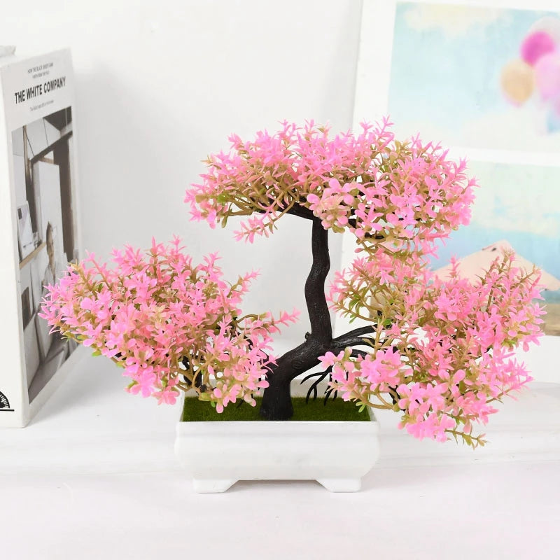 EJVS™ Artificial Bonsai Plant – Small Potted Tree