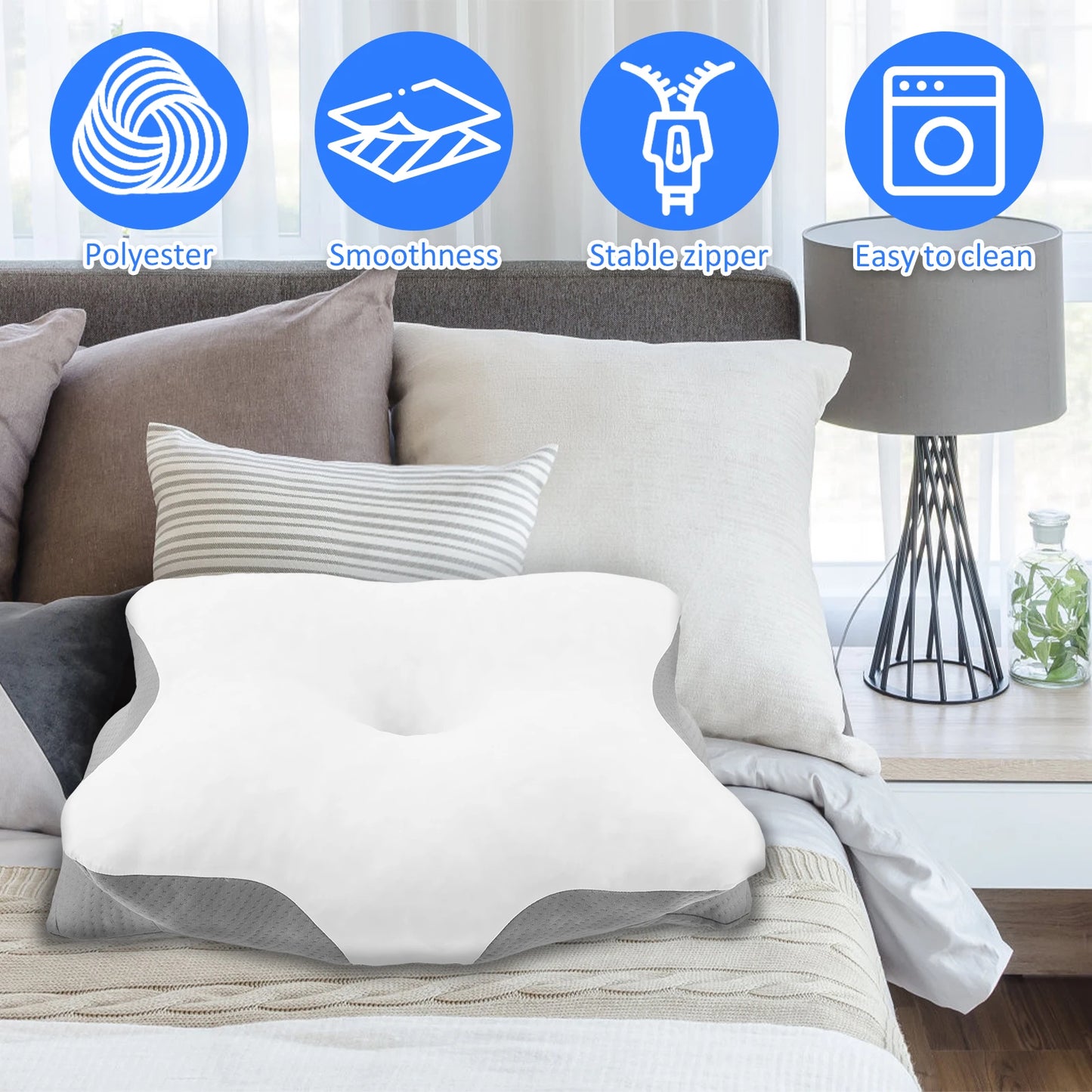 EJVS™ Cervical Pillowcase Soft Polyester