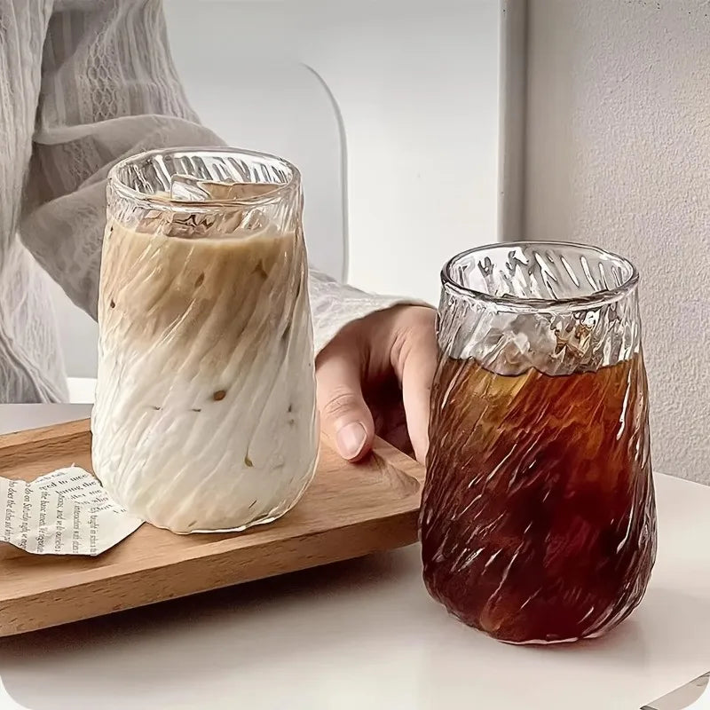 EJVS™ 400ML Transparent Glass Coffee Tea Cup