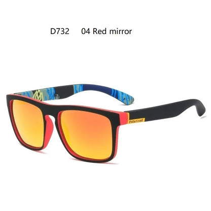 EJVS™  Fashion Square Vintage Polarized Sunglasses Men Women Retro Driving Fishing Luxury Brand Designer Sun Glasses UV400 Eyewear