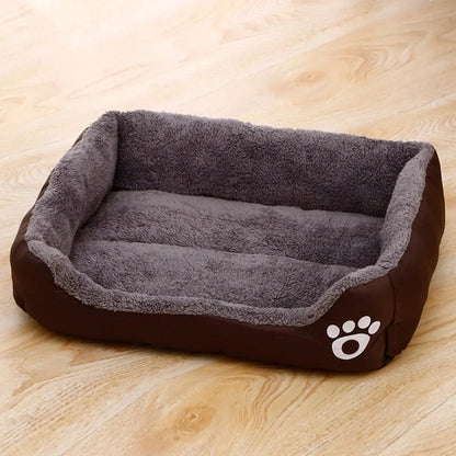 EJVS™  Black Dog Bed Plush Sleeping Bed for Large, Medium and Small Dogs, Non-Slip and Bite-Resistant Pet Sleeping Mat