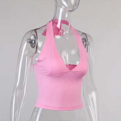 EJVS™  Sexy Off-Shoulder Sleeveless Crop Top
