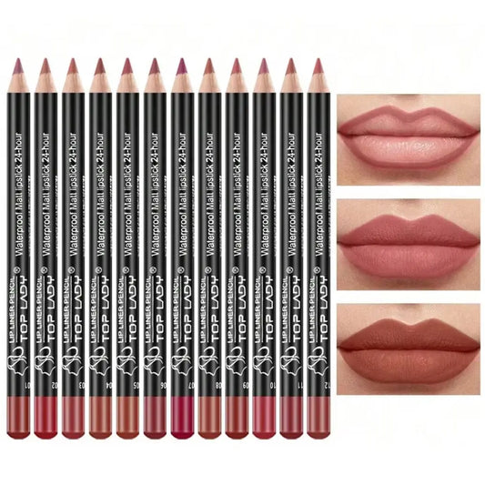 EJVS™  12 Colours Professional Lip Liner