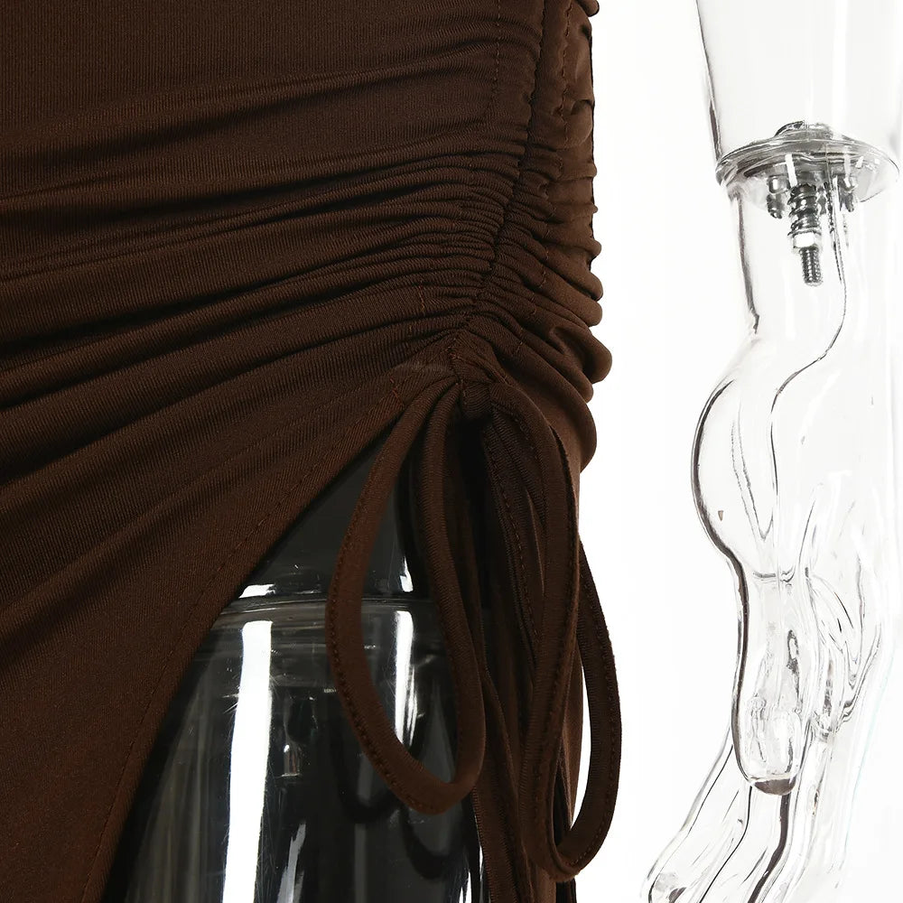 EJVS™  Backless Dresses Slim Dress Bodycon Vestidos Elegantes