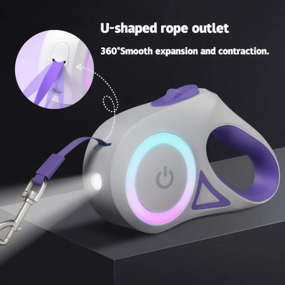 EJVS™  LED Retractable Pets Leash with Light  - 3m 5m roulette