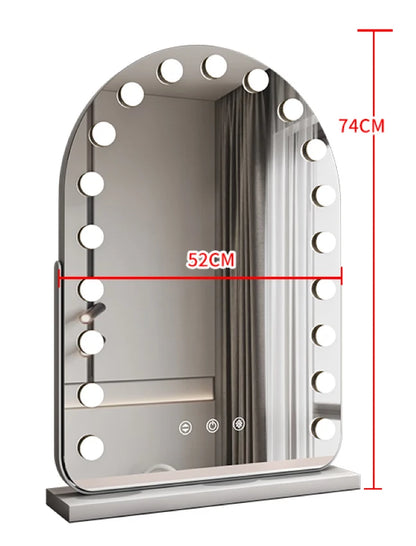 EJVS™ Arched LED Makeup Mirror – 10x Magnification