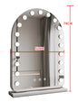 EJVS™ Arched LED Makeup Mirror – 10x Magnification