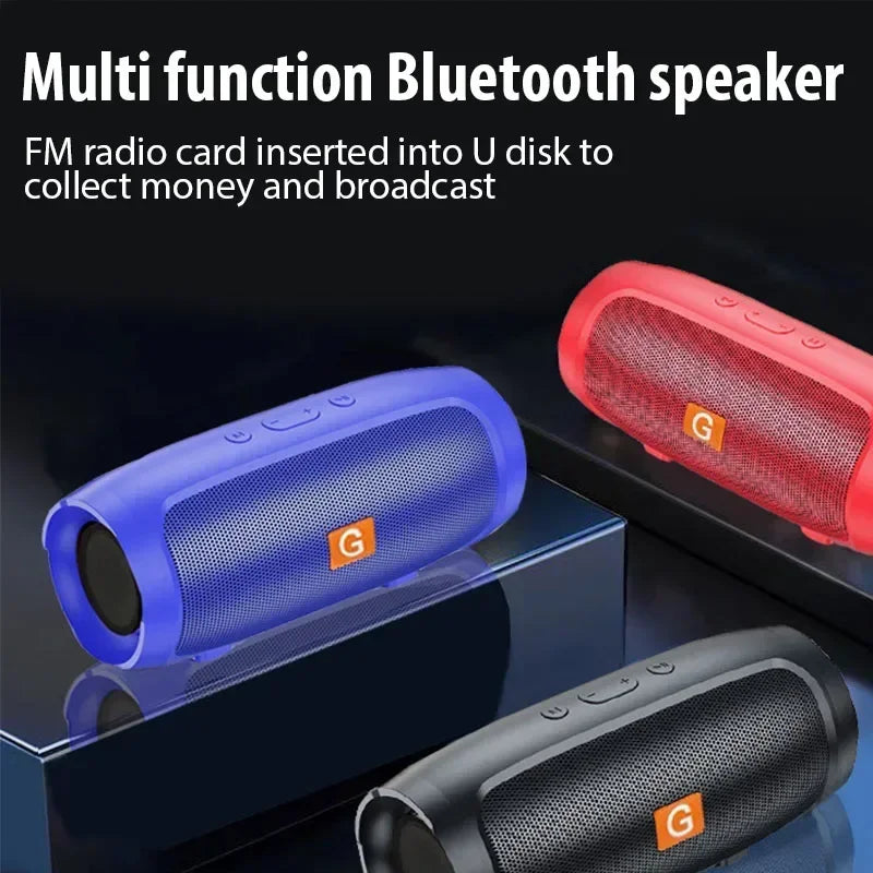 EJVS™  Portable Subwoofer Bluetooth Outdoor Waterproof - FM Radio Speakers
