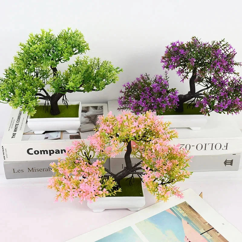 EJVS™ Artificial Bonsai Plant – Small Potted Tree